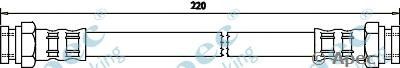 APEC BRAKING hos3358 -  Тормозной шланг